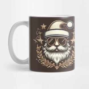 Christmas Santa Popstar embroidery style 21 Mug